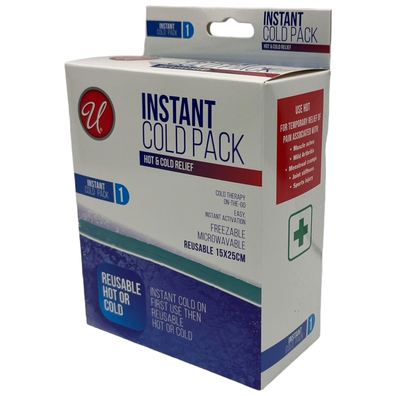 Instant Cold Pack - Hot & Cold Relief - Reusable, 15cm x 25cm