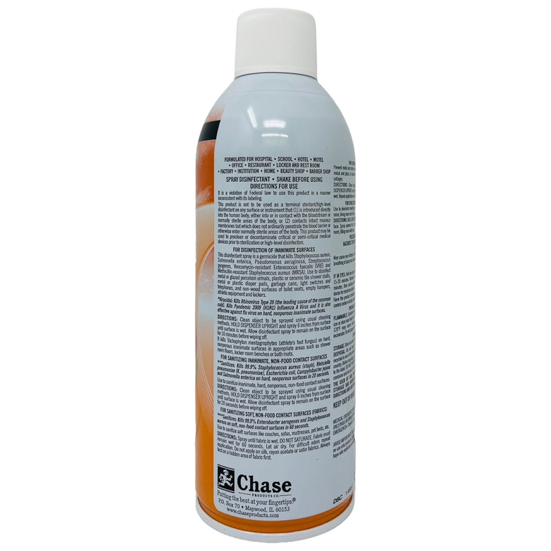 Chase's Citrus Scent Spray Disinfectant - Kills 99.9% Germs, 6oz.