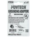 Heavy Duty Grounding Adapter 125V AC 15A 1875W - UL Listed (2 Pack)