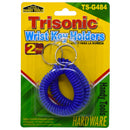 2 Pack Coil Wrist Key Holders - Purple Color