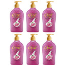Silk Velvety Rose Hand Soap Moisturizing Milk Cream, 13.6oz (400ml) (Pack of 6)