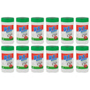 Brillo Basics Bathroom Wipes Multi Surface Bathroom Cleaner 40 Wipe (Pack of 12)