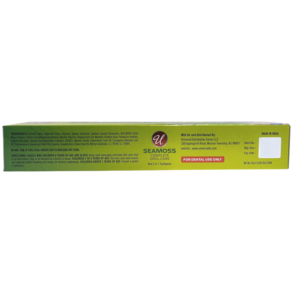 5-in-1 Seamoss Toothpaste Complete Oral Care, 6.5oz (184g) (Pack of 2 ...