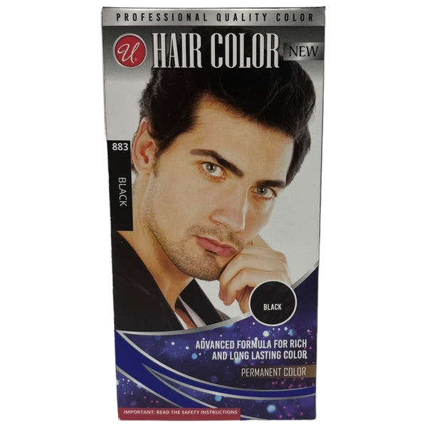 Black #883 Men Permanent Hair Color - Advanced Formula Kit