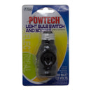 Light Bulb Switch And Socket With Dual Receptacle (660 Watts 125 Volts)