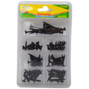 80 Piece Wood Screw Assortment Kit for Home and Workshop Use
