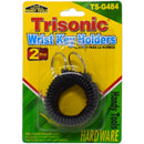 2 Pack Coil Wrist Key Holders - Black Color