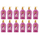 Silk Velvety Rose Hand Soap Moisturizing Milk Cream, 13.6oz (400ml) (Pack of 12)