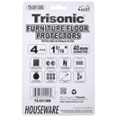 4 Pack 1 9/16" Inch Furniture Floor Protectors with Adhesive Backing