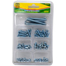 100 Piece Machine Screw and Nut Assortment Kit for Repairs