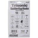 12 Pack 1 3/5 inch Suction Cup Hooks