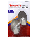 2 Pack 3 inch 3" Stainless Steel Adhesive Wall Hooks