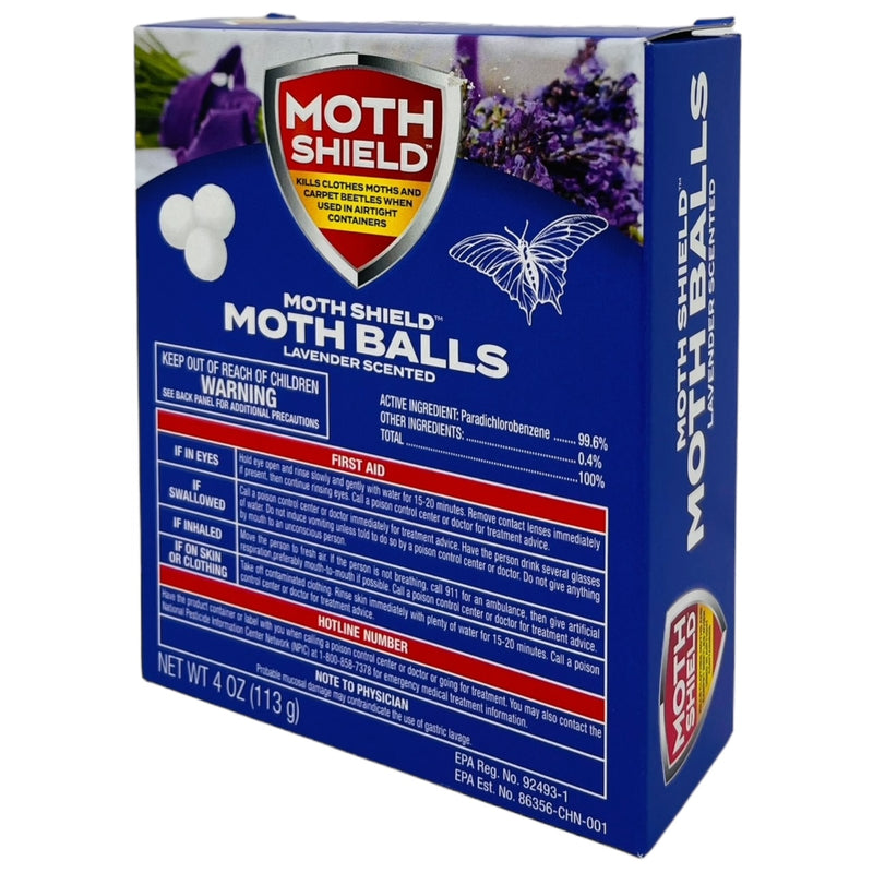 Moth Shield Moth Balls - Lavender Scented, 4oz. (113g)