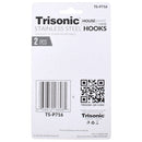 2 Pack 3 inch 3" Stainless Steel Adhesive Wall Hooks