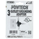 3 Outlet Grounding Adapter - UL Listed