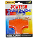 3 Outlet Grounding Adapter - UL Listed
