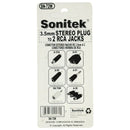 3.5mm Stereo Plug to 2 RCA Jacks Adapter