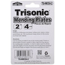 2 Inch 2" Steel Mending Plates with Screws – 4 Piece Set