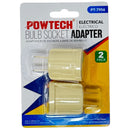 Bulb Socket Adapter For Electrical Outlet (2 Pack)