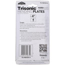 4 Inch 4" Steel Mending Plates with Screws – 4 Piece Set