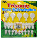 22 Piece Wall Mounting Hooks Assortment with Nails and Screws