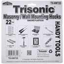 22 Piece Wall Mounting Hooks Assortment with Nails and Screws