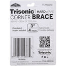 3 Inch 3" Steel Corner Braces with Screws – 4 Piece Set