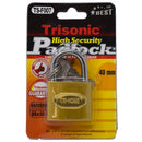 40mm High Security Brass Padlock with 2 Keys
