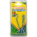 2 Pair 3 inch Hook and Eye Latch Set for Doors and Gates