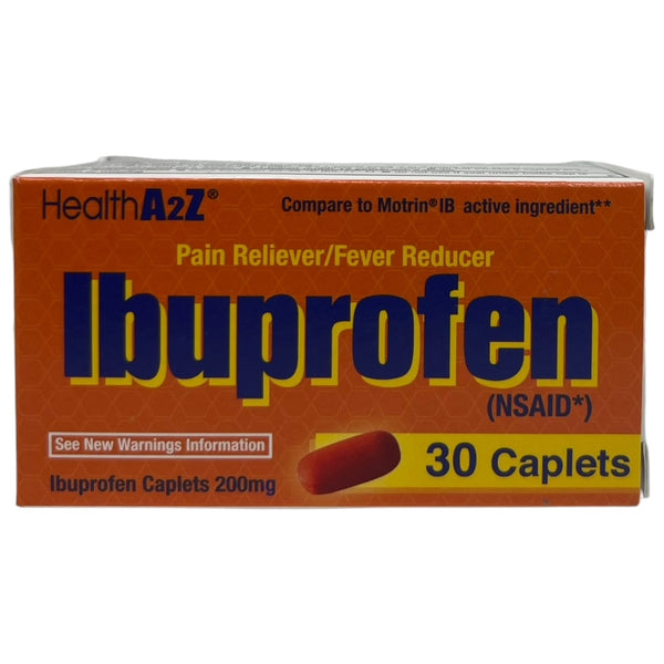 Ibuprofen Pain Reliever / Fever Reducer (200mg Caplets), 30ct.