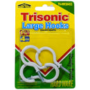 4 Pack 1-3/4 inch Large Screw Hooks Assorted Colors