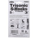 5 Pack 3 inch S Hooks with Protective Rubber Tips