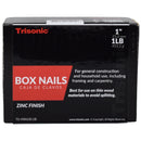 1 lb 1 inch Zinc Finish Box Nails for Woodworking and Repairs