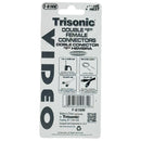 Double "F" Female Connectors Video Coaxial Adapters