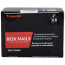1 lb 2 inch Zinc Finish Box Nails for Woodworking and Repairs