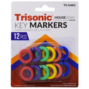 12 Pack 1 inch 1" Color Key Identifiers