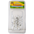 40 Pack RG6 Coaxial Cable Nail Clips 6mm White