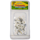 30 Pack 9mm Round Cable Nail Clips White
