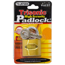 1 1/4 inch 1.25" Brass Padlock with 3 Keys (32mm)