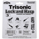 Lock and Hasp Security Set with Padlock