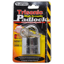 1-1/4 inch 1.25" Chrome Plated Padlock with 3 Keys (32mm)