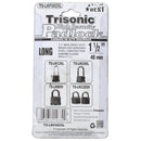 1-1/2 inch 1.5" Long Shackle Chrome Plated Padlock with 3 Keys (38mm)