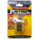 1 inch 1" Gold Plated Hardened Steel Padlock with 3 Keys (25mm)