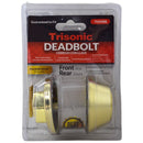 Polished Brass Single Cylinder Deadbolt Lock
