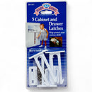 Baby Proof Latches for Cabinets and Drawers - Pack of 3