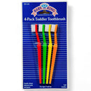 4-Pack Toddler Toothbrush - Soft Bristles (Ages 3+)