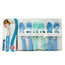 Baby Cutlery Set w/ Smooth Round Edges (Set Of 6) - BPA Free