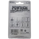 Light Bulb Switch And Socket With Dual Receptacle (660 Watts 125 Volts)