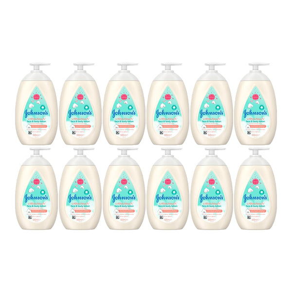 Johnson's Baby CottonTouch Face & Body Lotion, 500ml (16.9 oz) (Pack of 12)