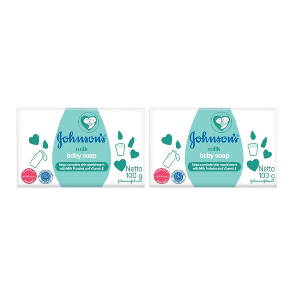 Johnson's Baby Milk Soap, 100g (Pack of 2)